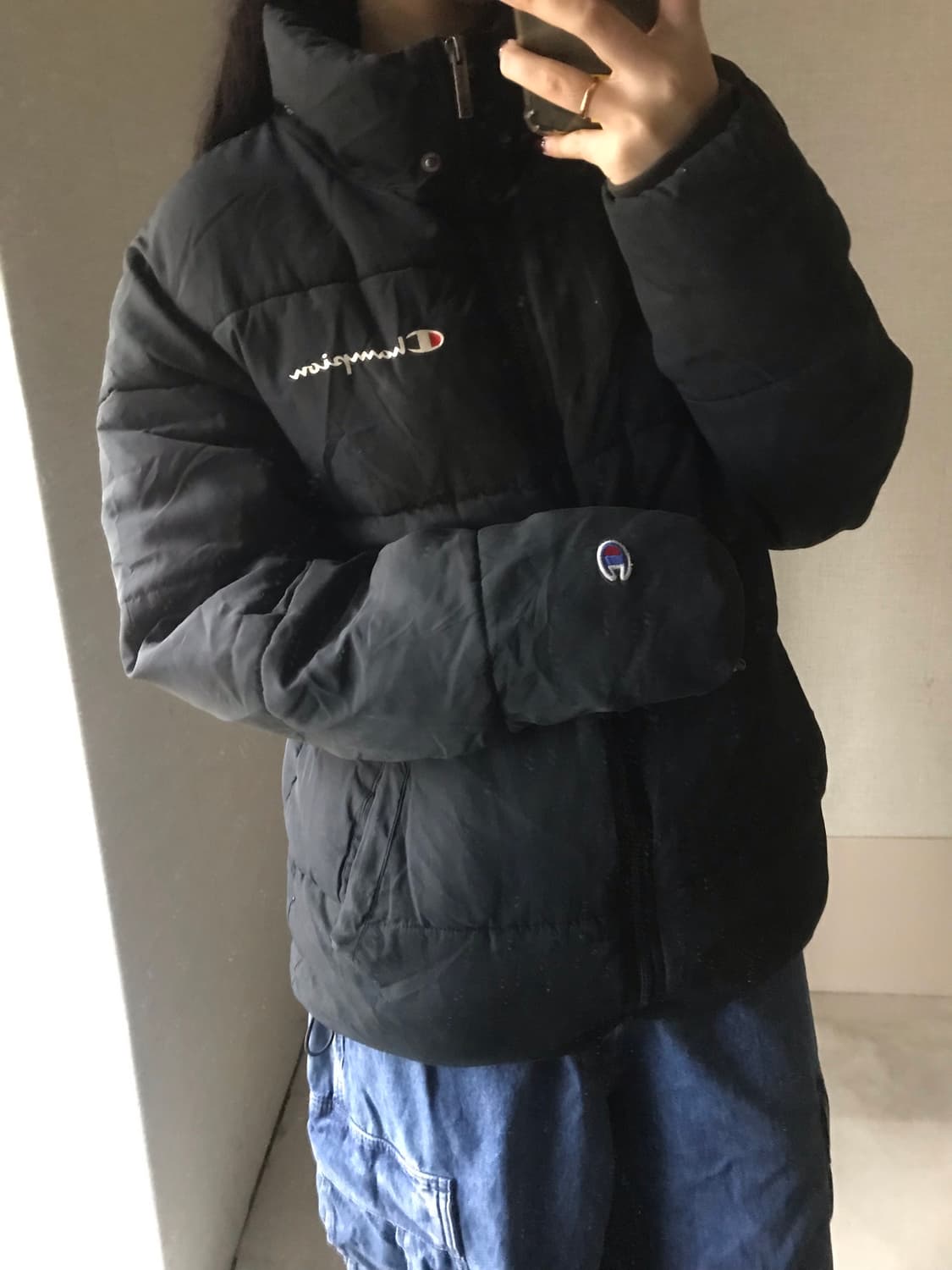 챔피온 블랙 패딩 상품이미지4