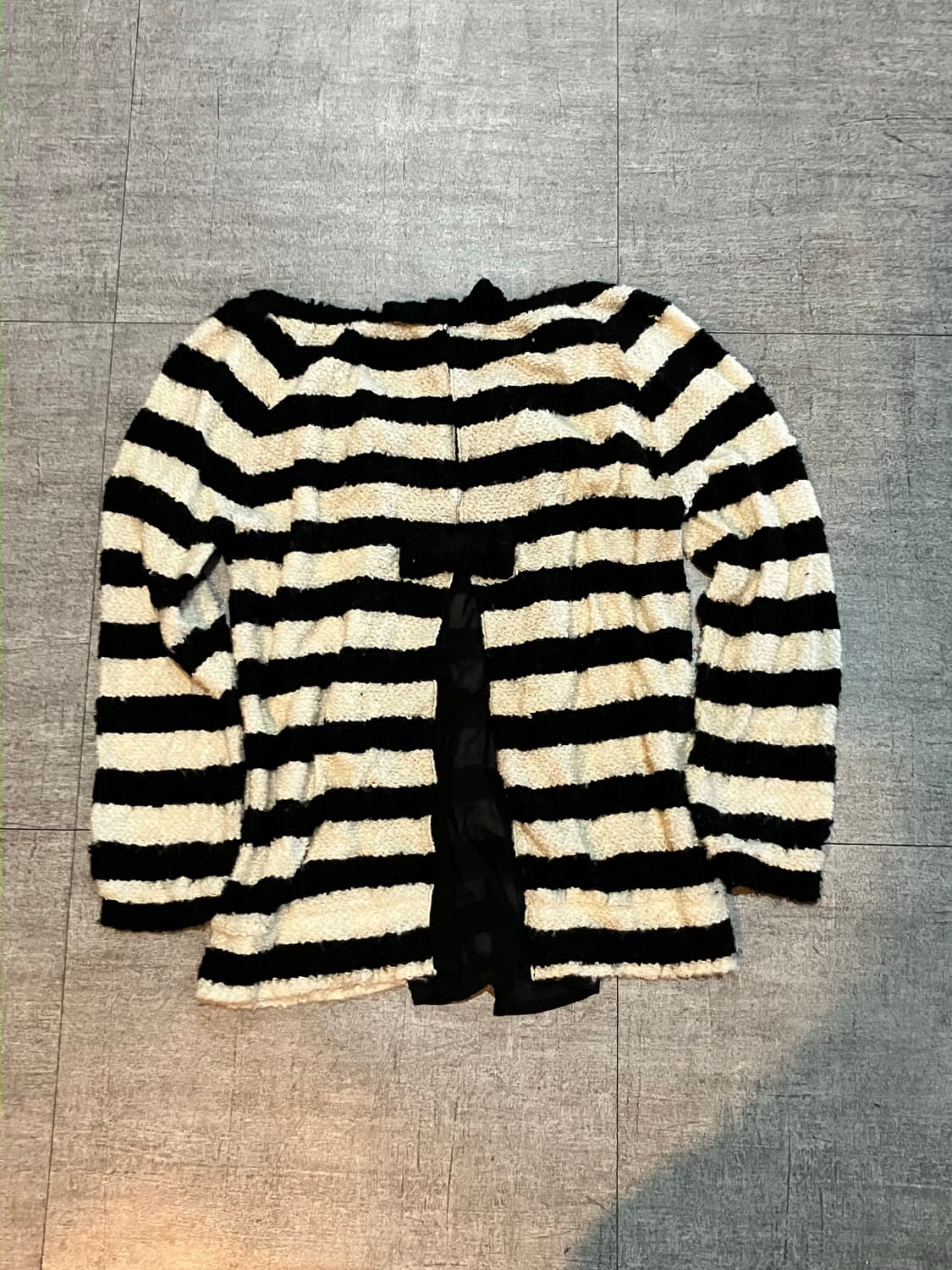 일본빈티지 Estacot 핀터깔y2k 하구미모리걸 페어리 리본 니트스웨터 상품이미지2