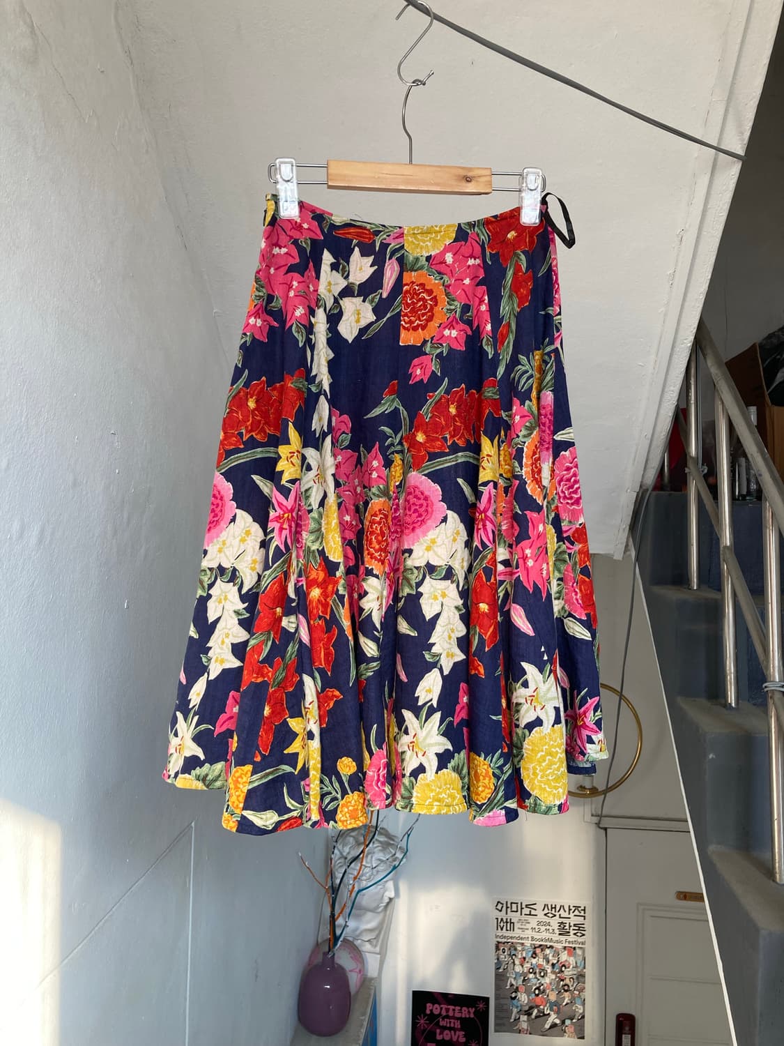 A라인 플레어 플라워 스커트 상품이미지7