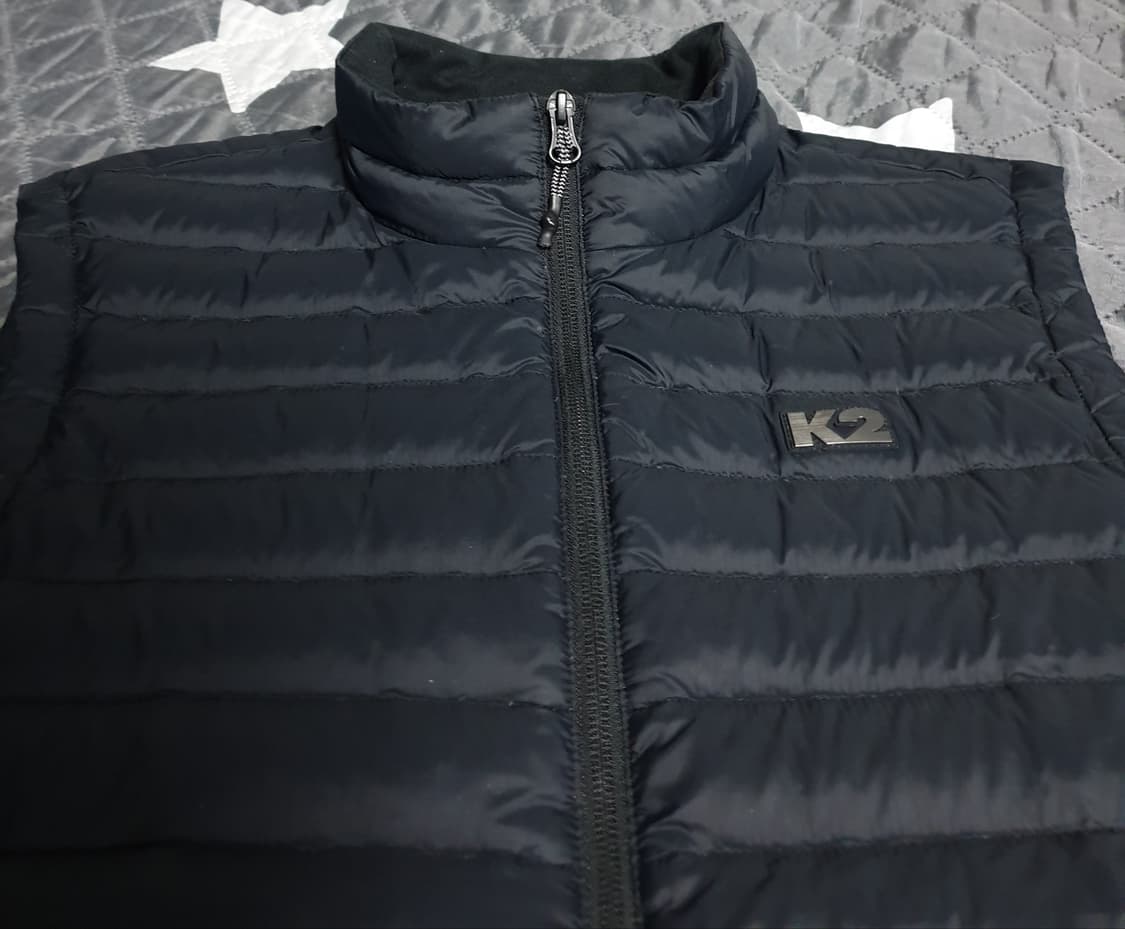 K2 구스다운 곱창 조끼 경량패딩 블랙 (M) 상품이미지2
