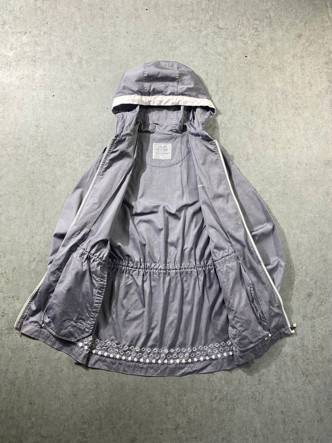 [L] 90s Courreges 꾸레쥬 코튼 후드 사파리 자켓 상품이미지6