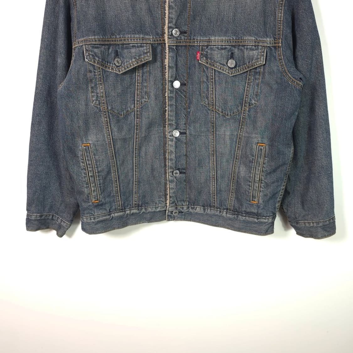 Levi’s 70520 셰르파 양털 데님 자켓 M 상품이미지4