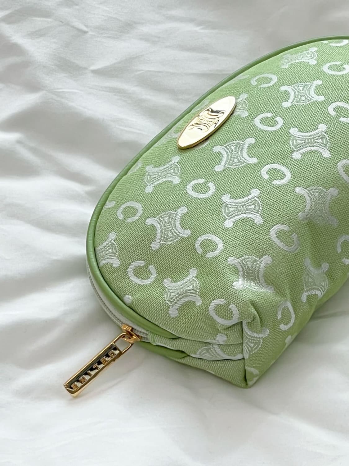 [새상품] celine / 셀린느 파우치 옐로우그린 상품이미지5