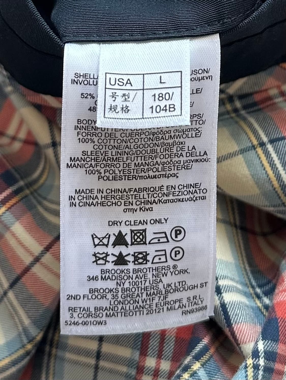 브룩브라더스 네이비 자켓 상품이미지4