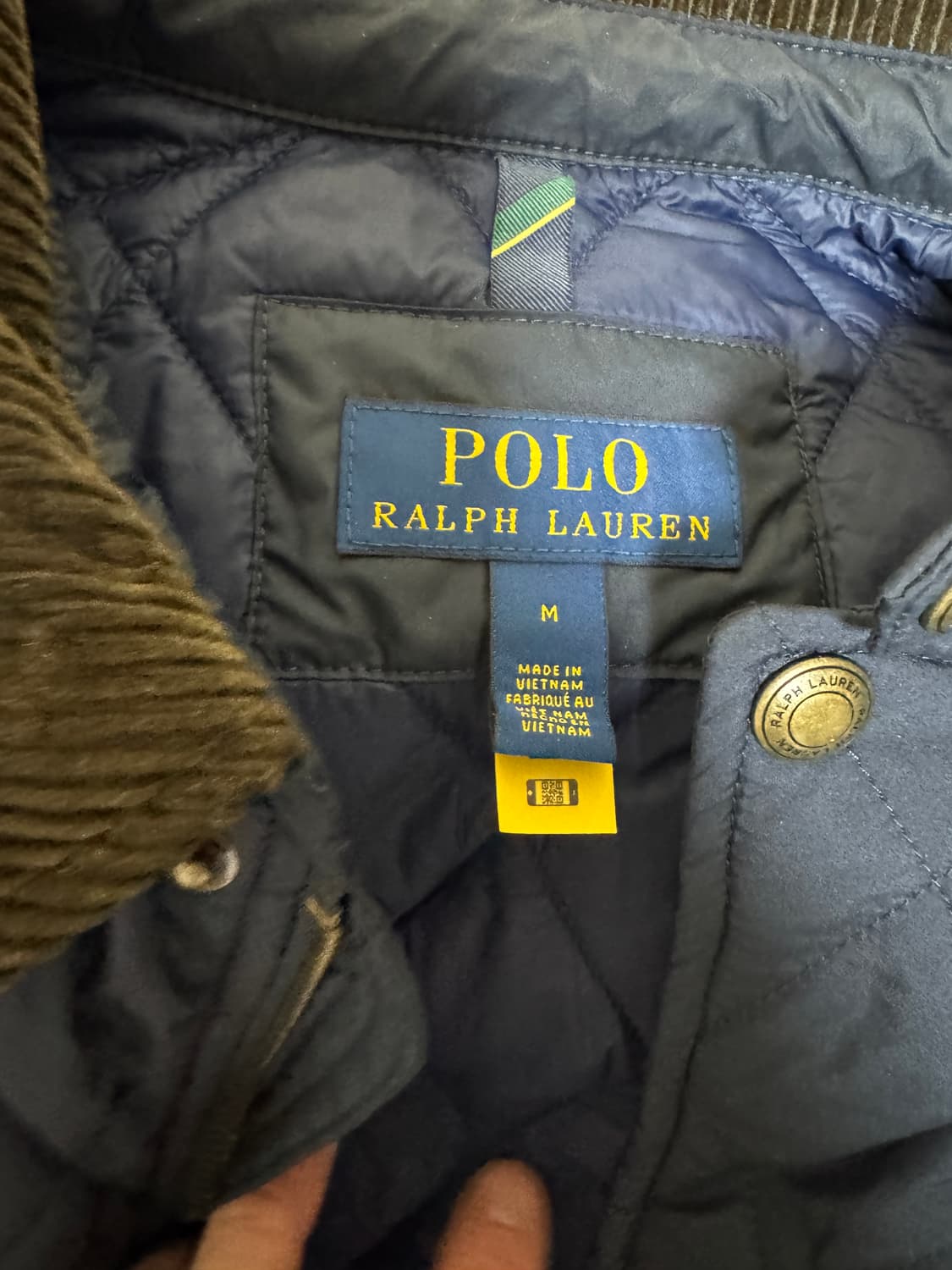 25FW 폴로 퀼팅자켓 네이비 M 상품이미지3