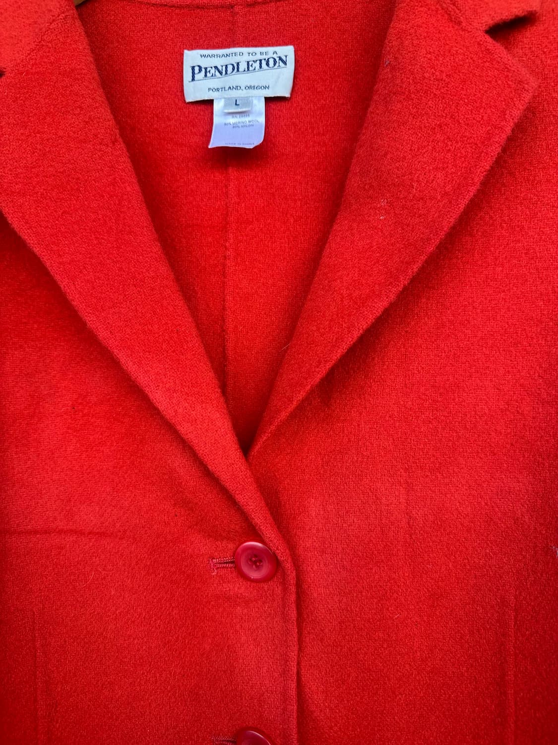 펜들턴(Pendleton) 퓨어 버진 울 레드 자켓 상품이미지5