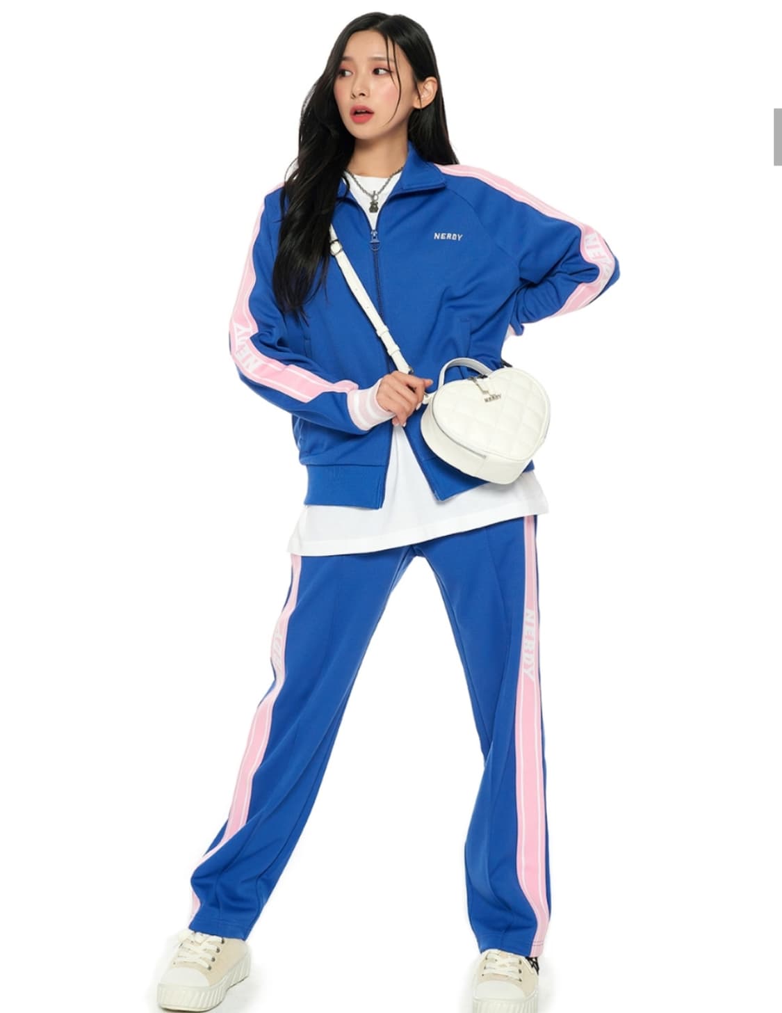 널디 하트 투웨이 크로스 백 화이트 상품이미지4