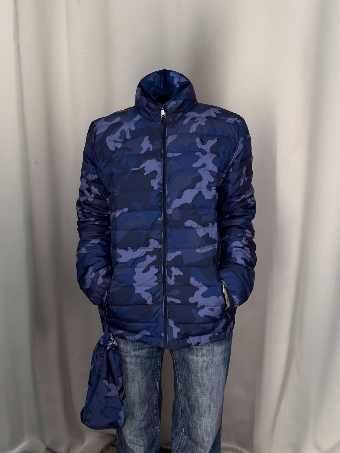 폴로 랄프로렌 블루 카모플라쥬 패딩 L B12 상품이미지6