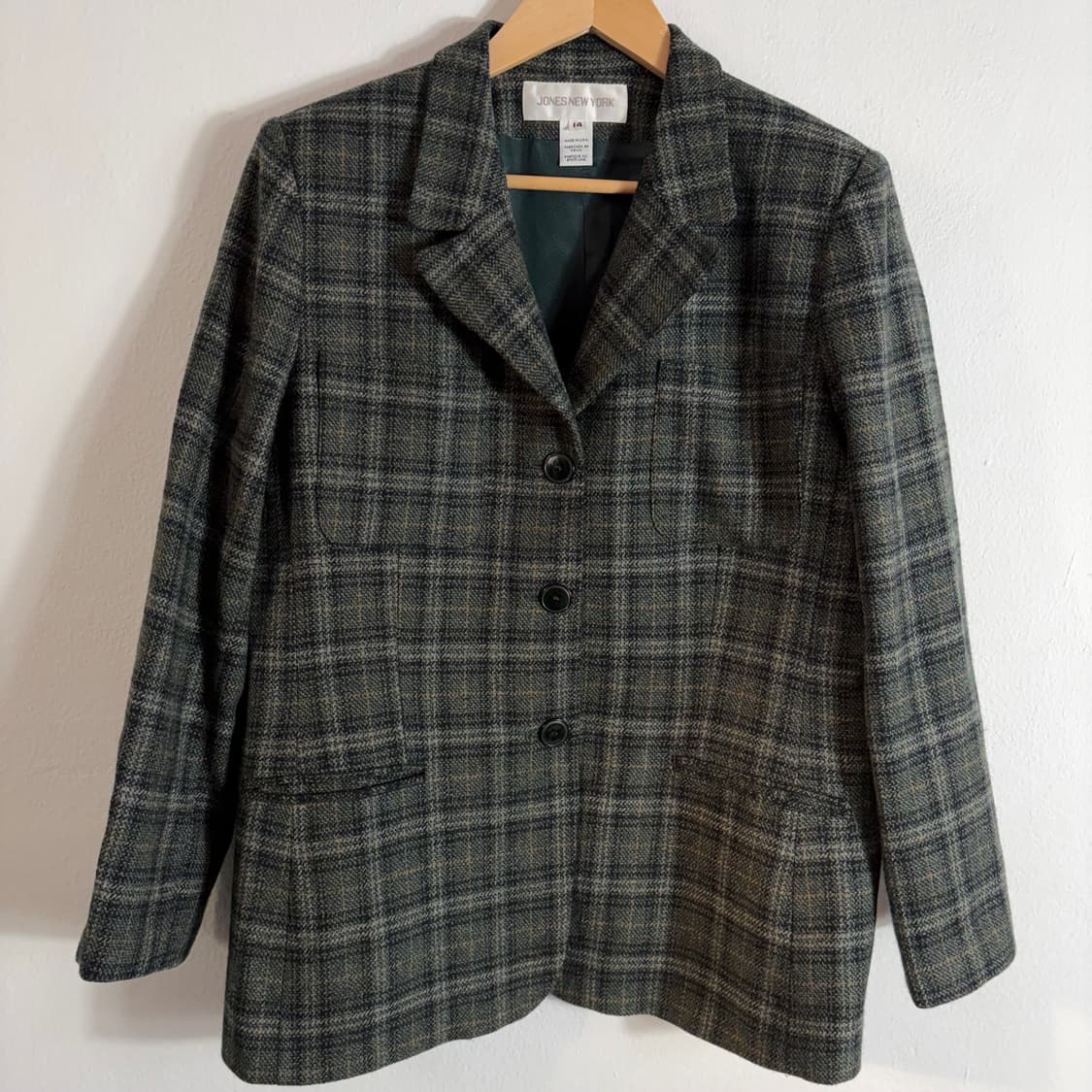 90s 존슨뉴욕 빈티지 트위드 블레이저(14) 상품이미지1