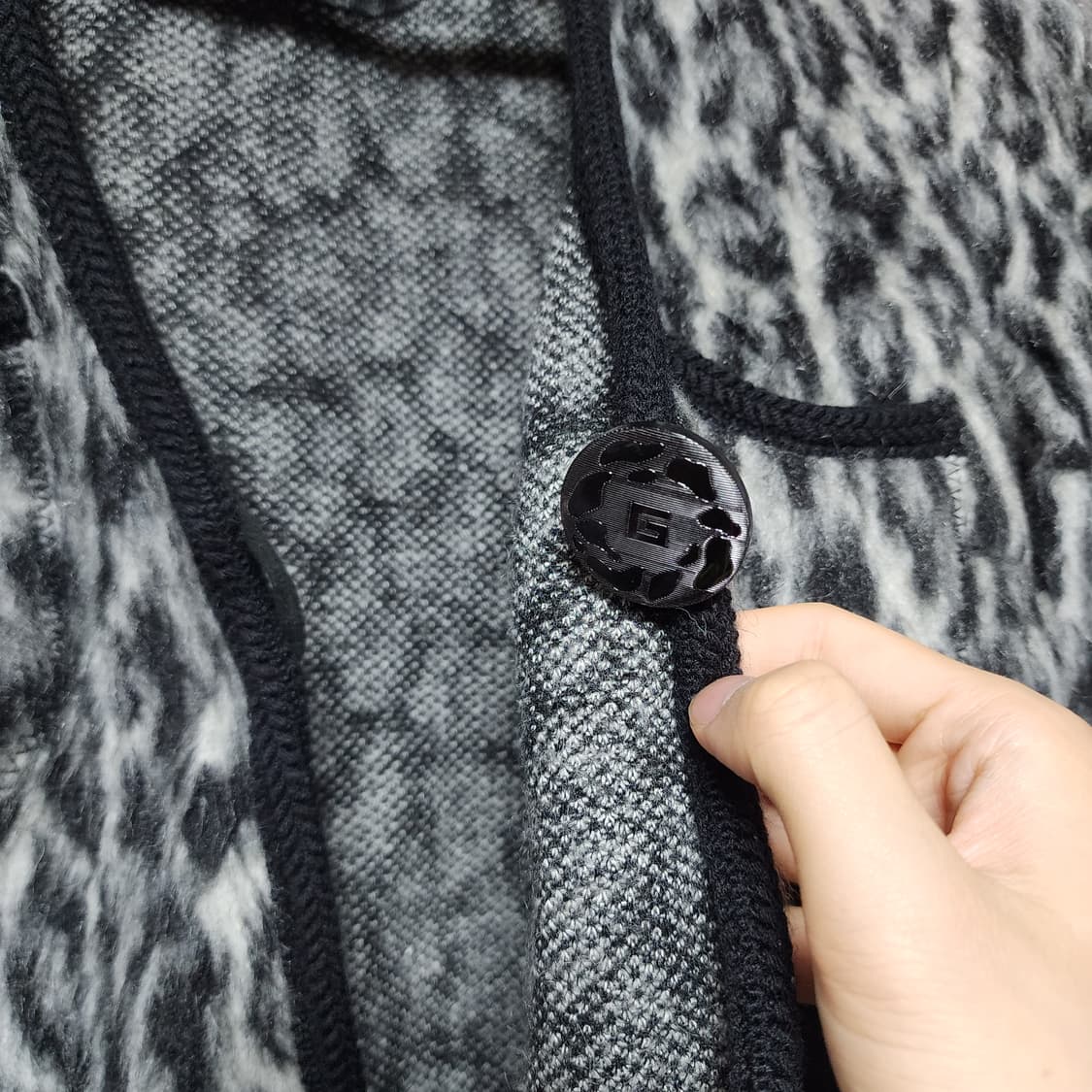 GK 일본 갸루 레오파드 빈티지 가디건 상품이미지7