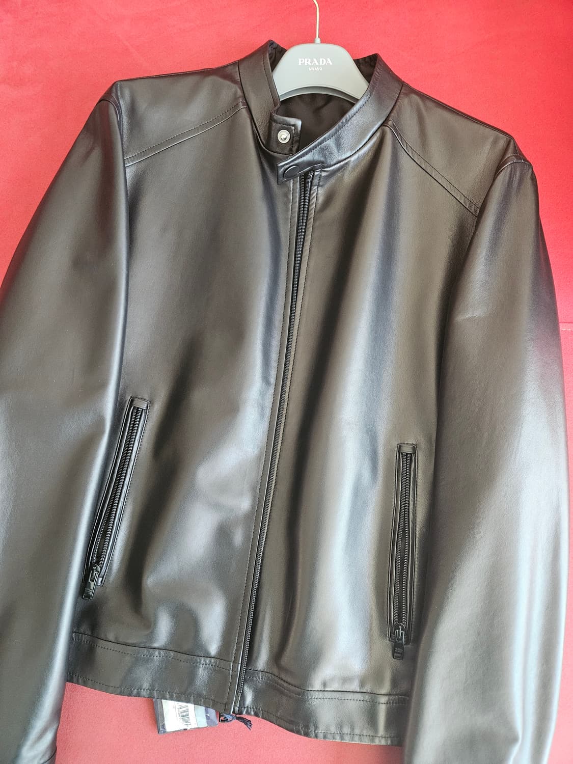 [50] 프라다 리버시블 레더 자켓 상품이미지1