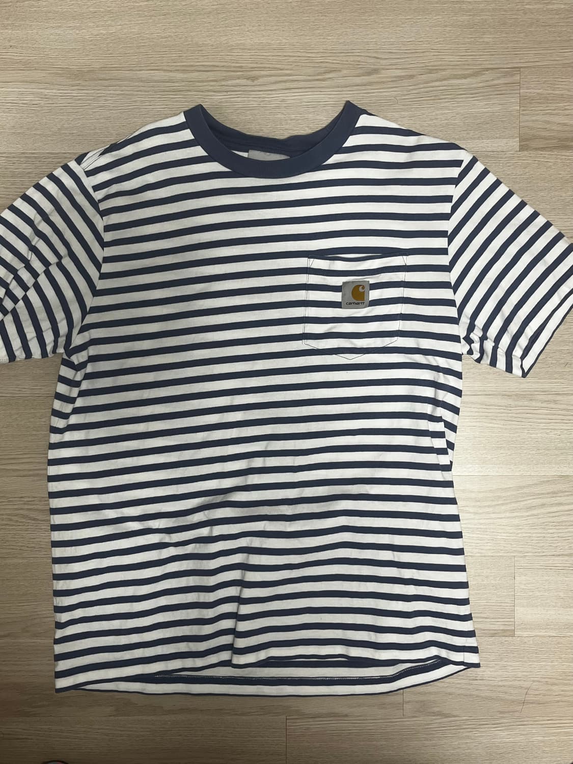 칼하트 WIP 시들러 스트라이프 포켓 티셔츠 소렌트 블루 상품이미지2