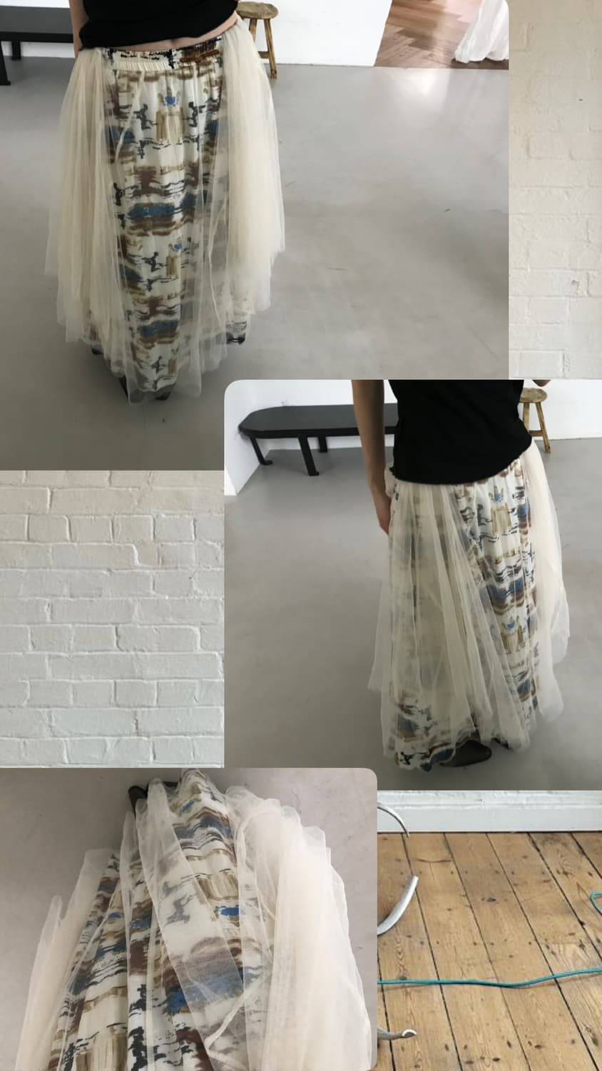 vintage pattern sha skirt 상품이미지7