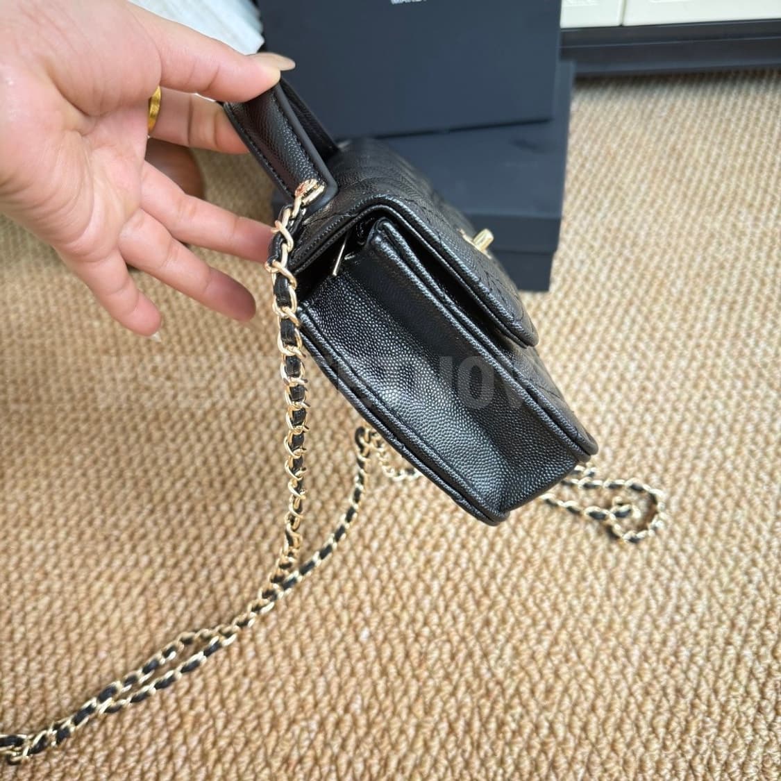 샤넬뷰티 탑핸들 캐비어 백팩 3WAY백 VIP 상품이미지4