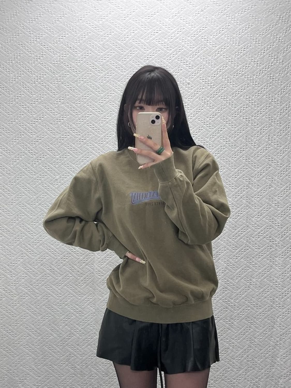 디스이즈네버댓 빈티지 레트로 올리브카키 맨투맨 S C09690 상품이미지1