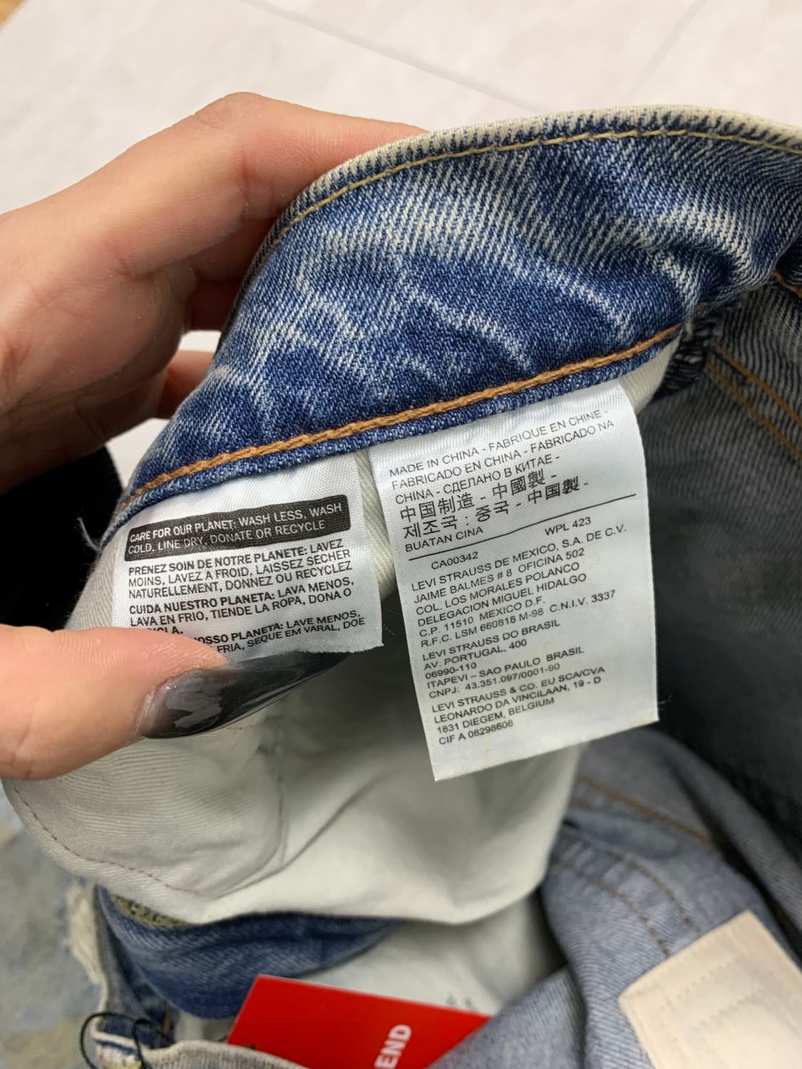 리바이스 512 데님 패치 팬츠 #433 상품이미지4