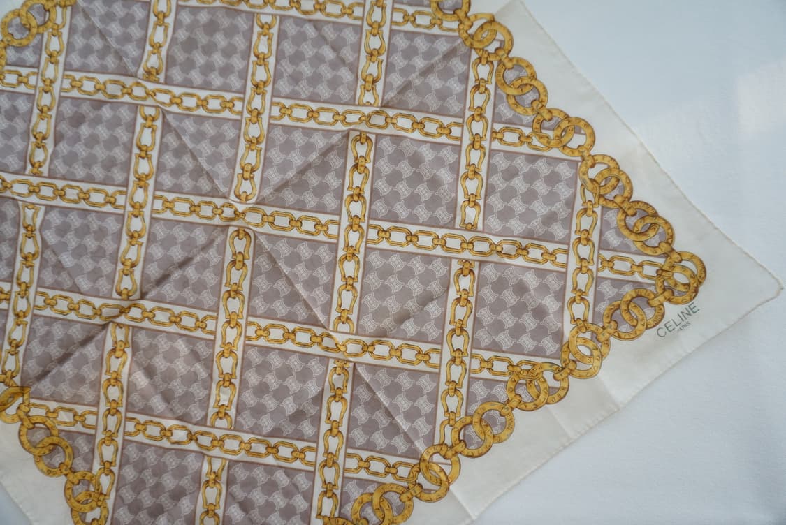 셀린느 로고패턴 손수건-그레이 상품이미지2