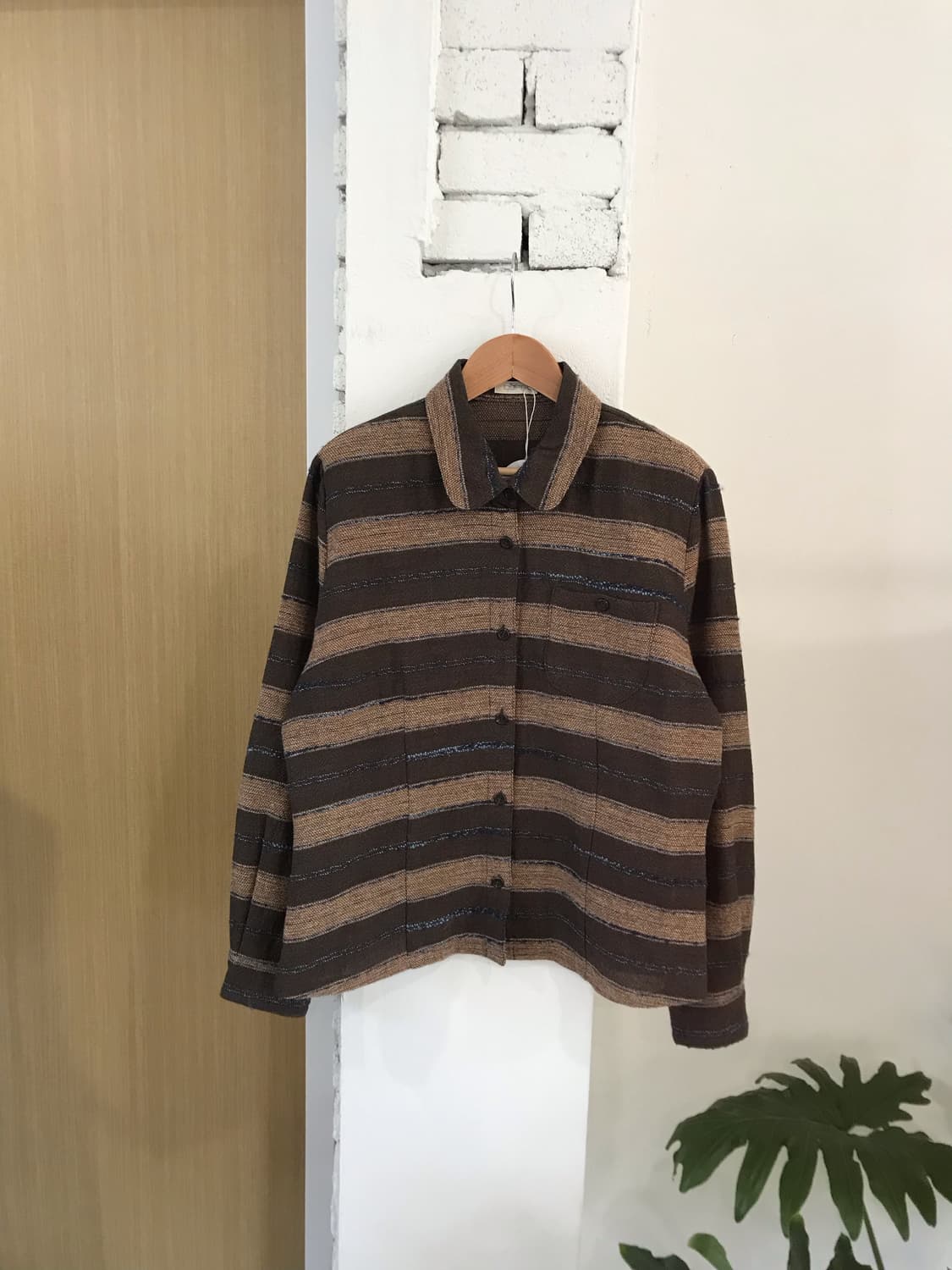 빈티지 브라운 셔츠 자켓 상품이미지5