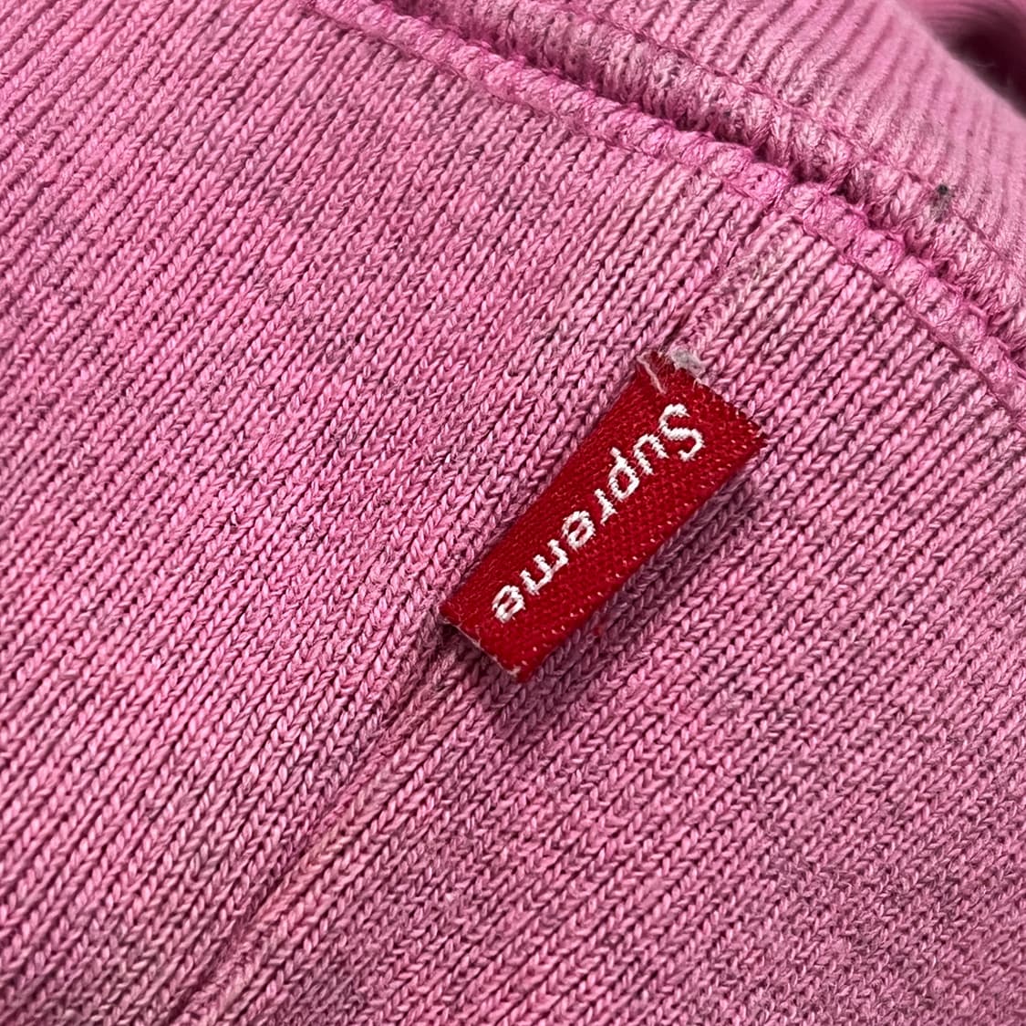 슈프림 15FW 박스로고 크루넥 헤더 핑크 상품이미지7