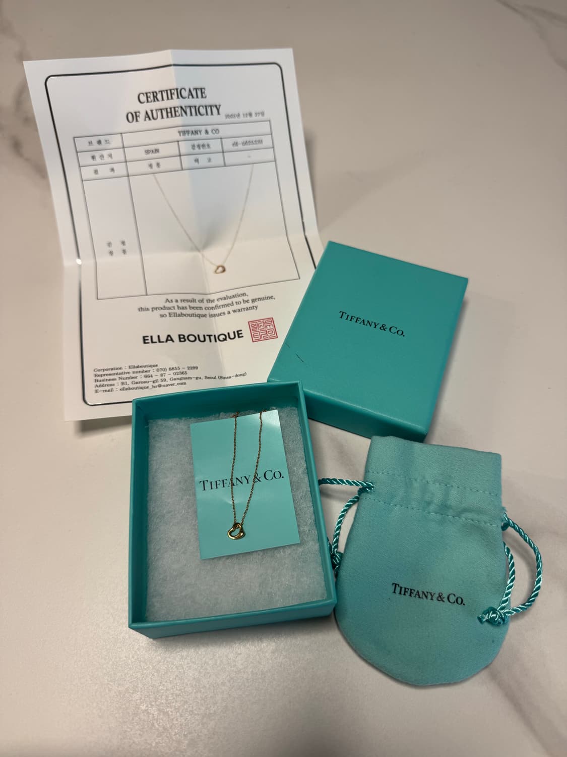 티파니앤코 오픈하트 미니 7mm 18k 옐로우골드 상품이미지3