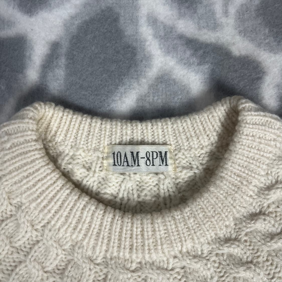 [JPN] 아란 플라워 울 헤비니트 상품이미지4