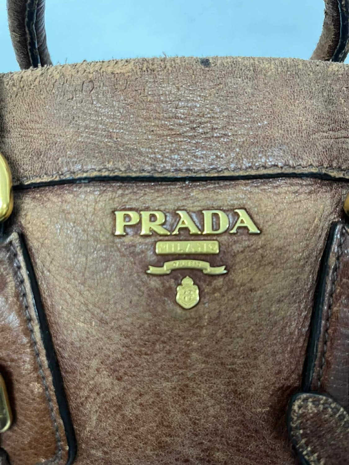 프라다 빈티지 가죽 투웨이 보스톤 토트백 크로스백 상품이미지7