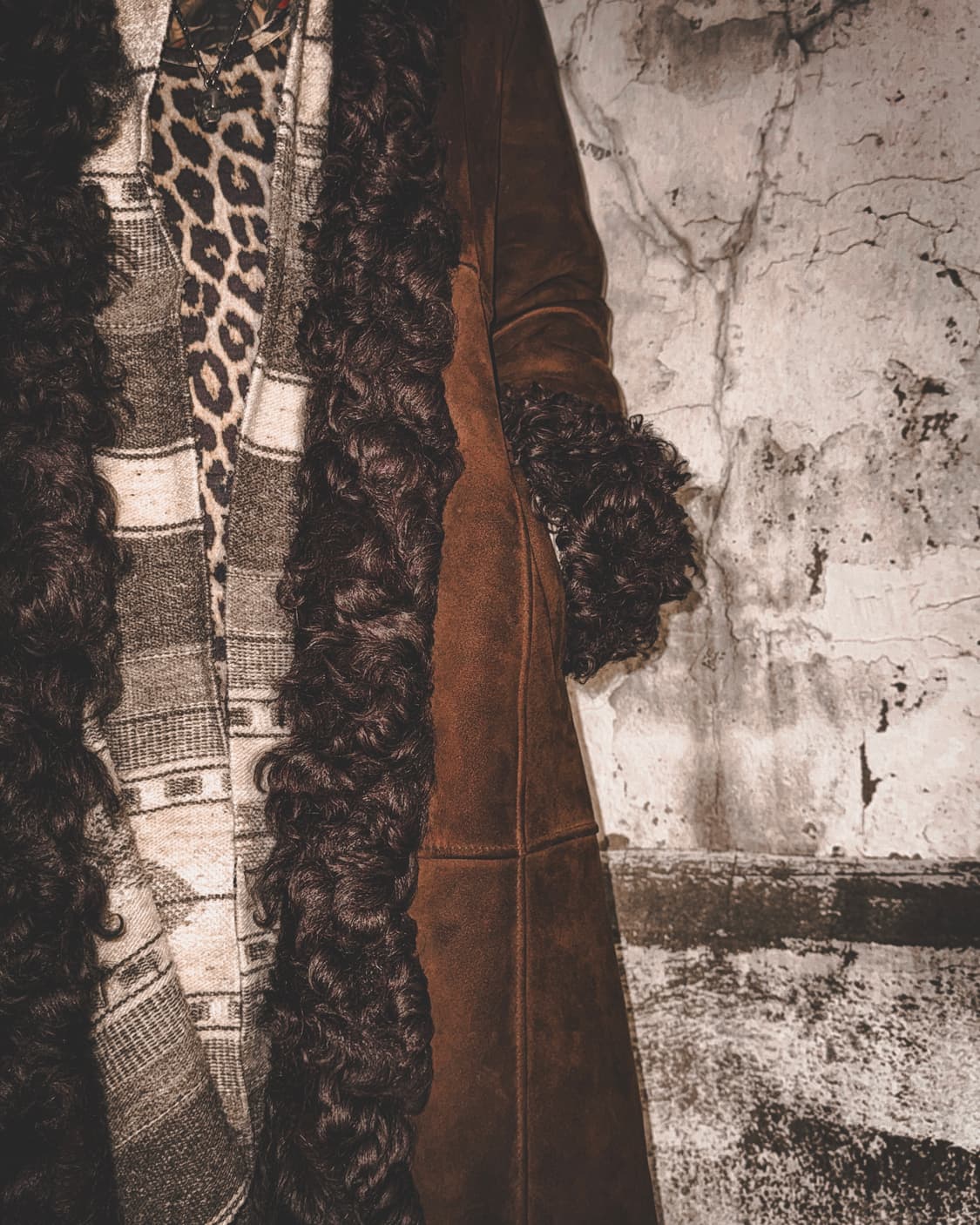 Lamb Fur Shearling Long Coat 상품이미지4