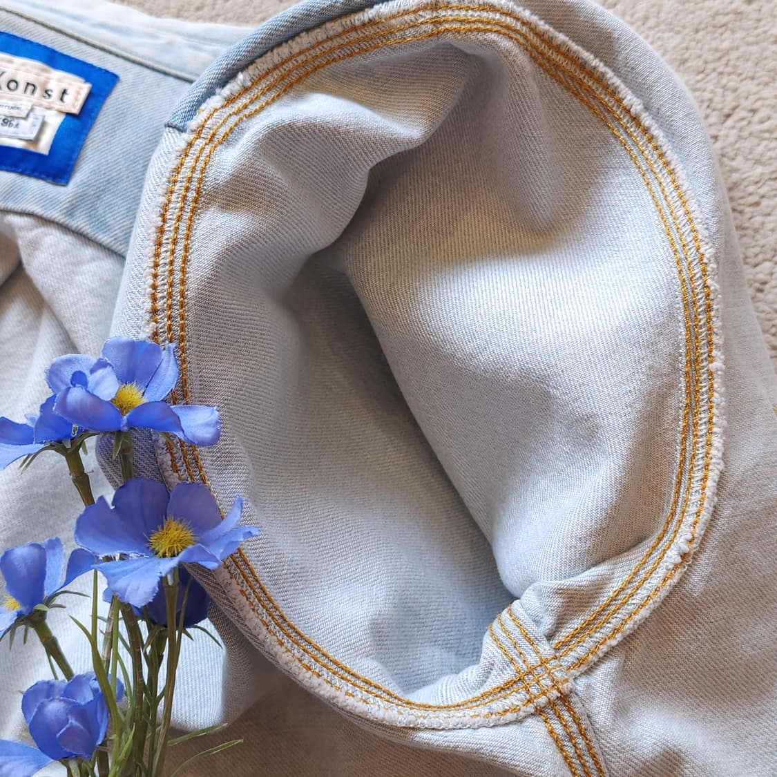 아크네 스튜디오 블라콘스트 원포켓 워시드 데님셔츠 48 상품이미지10