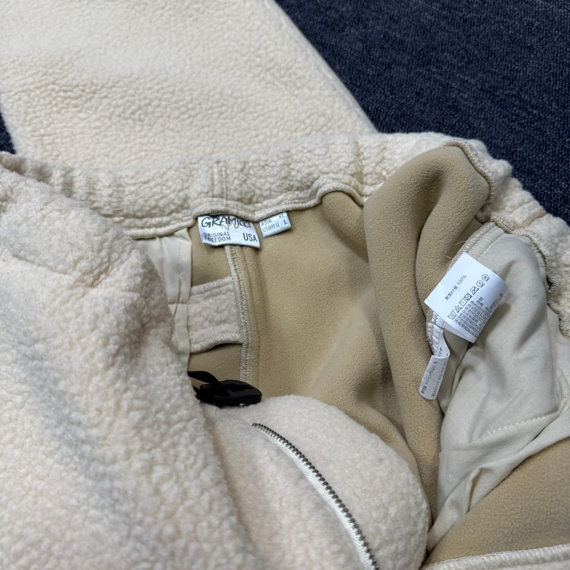 그라미치 보아 플리스 아이보리 팬츠 상품이미지10