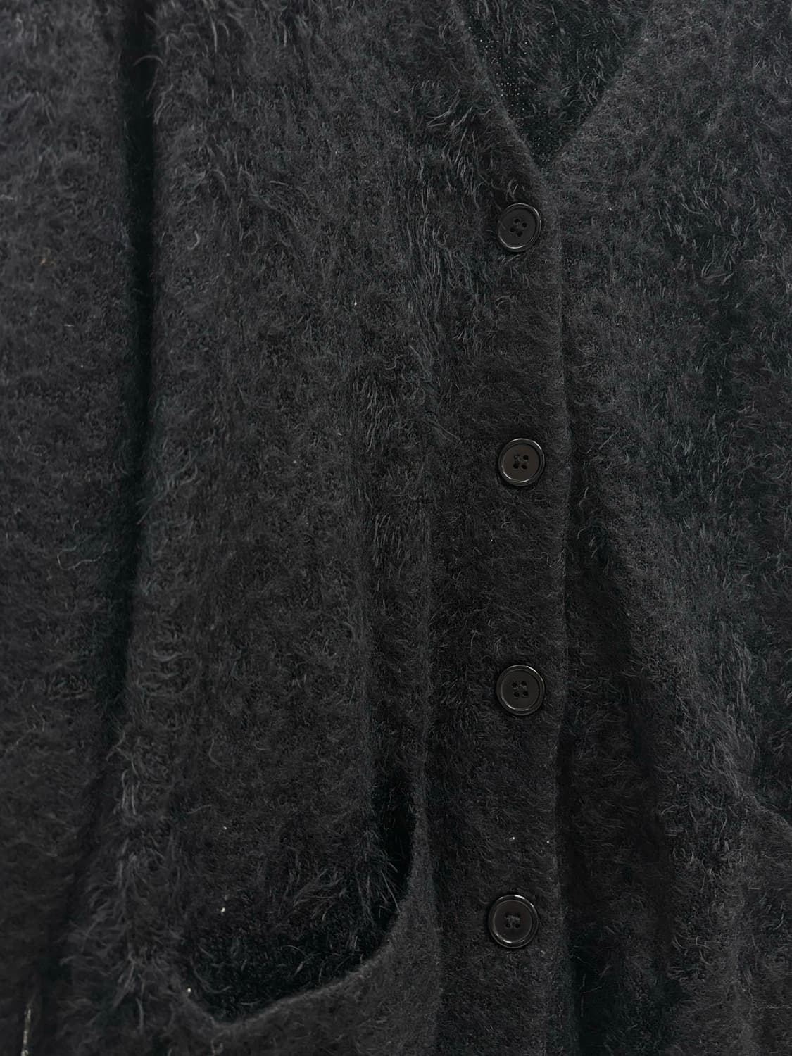 빈티지 블랙 퍼 가디건 상품이미지7