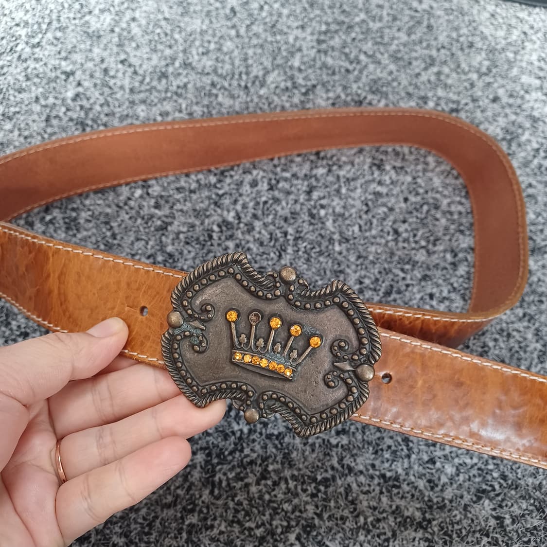 빈티지 왕관 벨트 상품이미지2