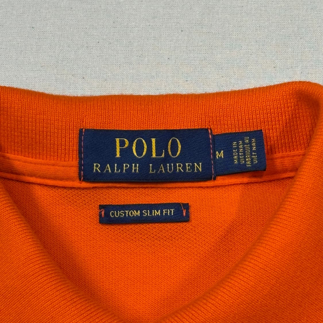M) 폴로 랄프로렌 클래식 반팔 카라티 PK 주황 오렌지 상품이미지6