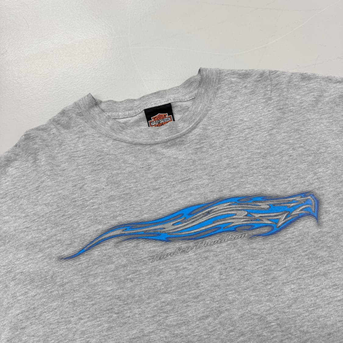 할리데이비슨 00s 피그먼트 플레임 불꽃 롱슬리브 상품이미지6