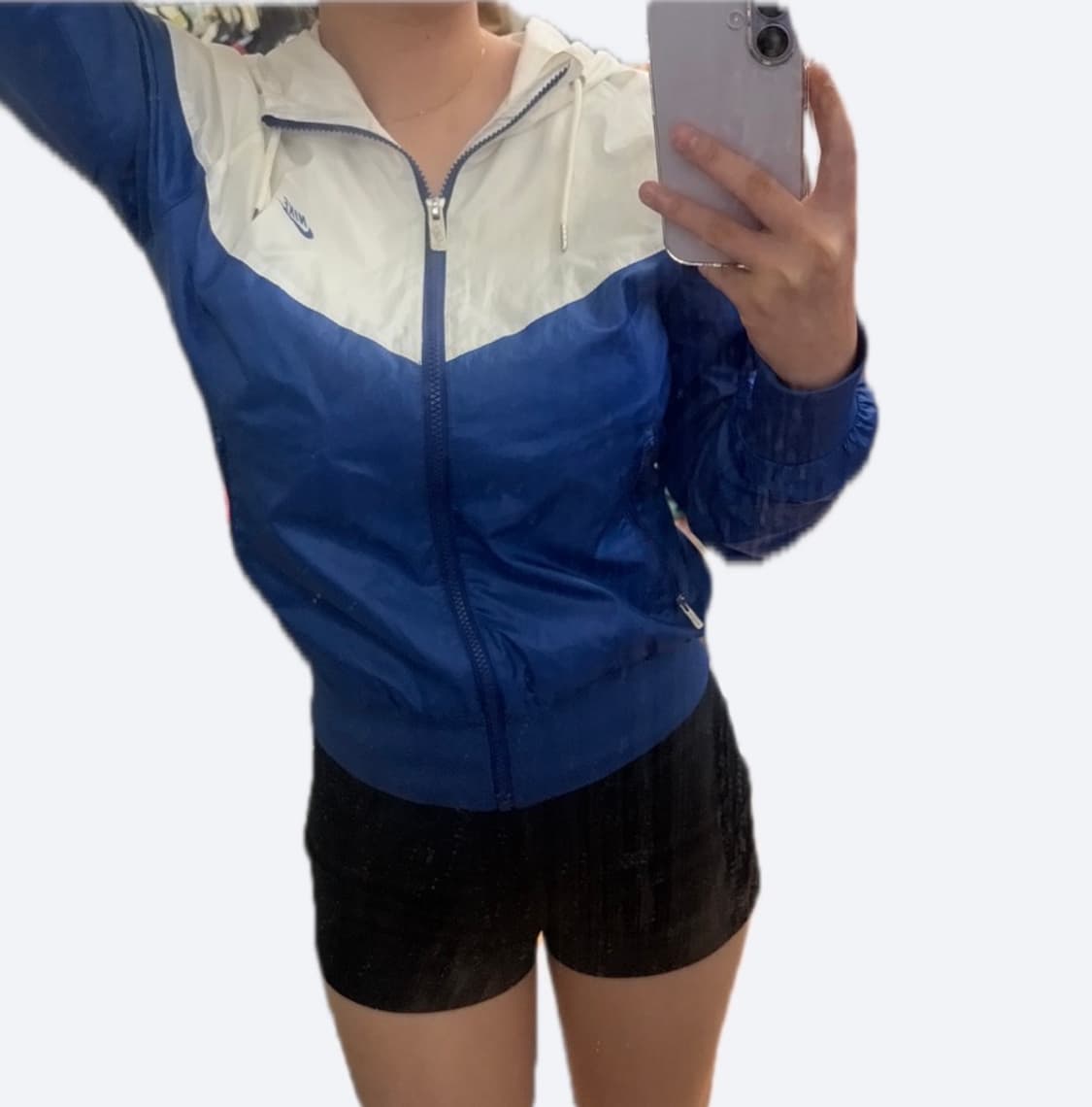 🤍나이키 윈드러너 블루 화이트 포카리 후드 바람막이🤍 상품이미지1