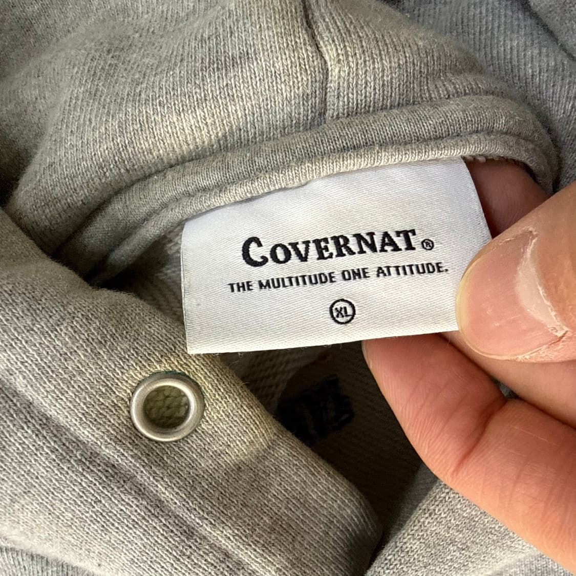 XL 커버낫 그레이 후드티 0327T 상품이미지3