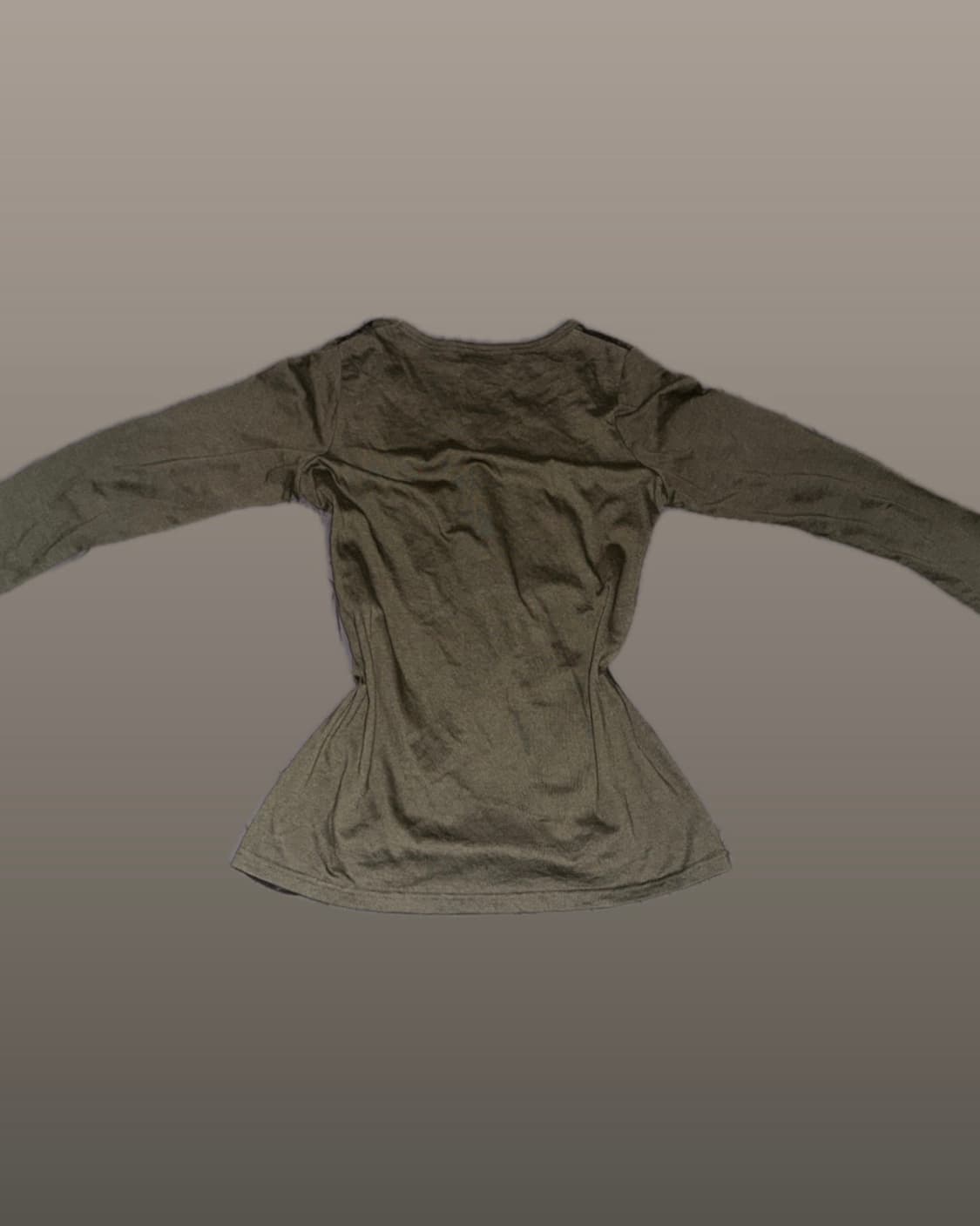 00s Y2K 그런지 카키 빈티지 롱슬리브 상품이미지2