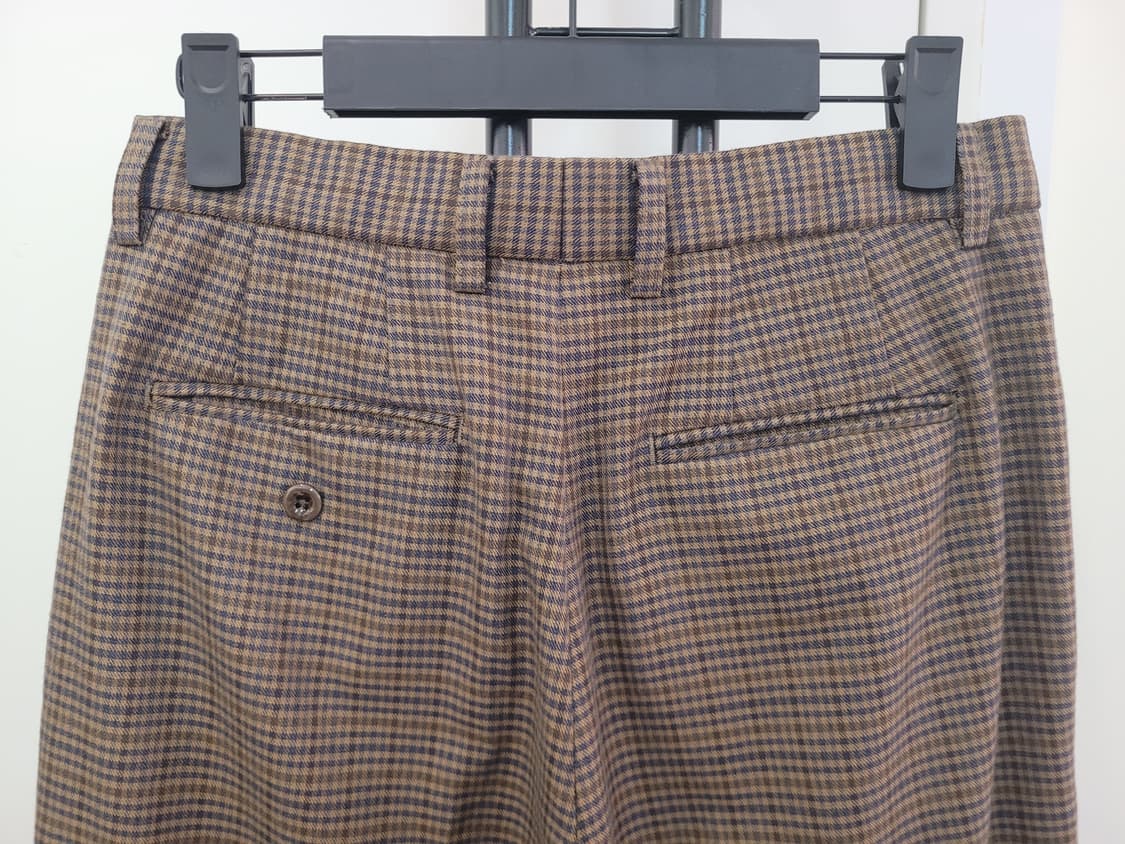 토마스모어 TC3-PT03 체크 투턱 팬츠 여성용 55반~66 상품이미지6