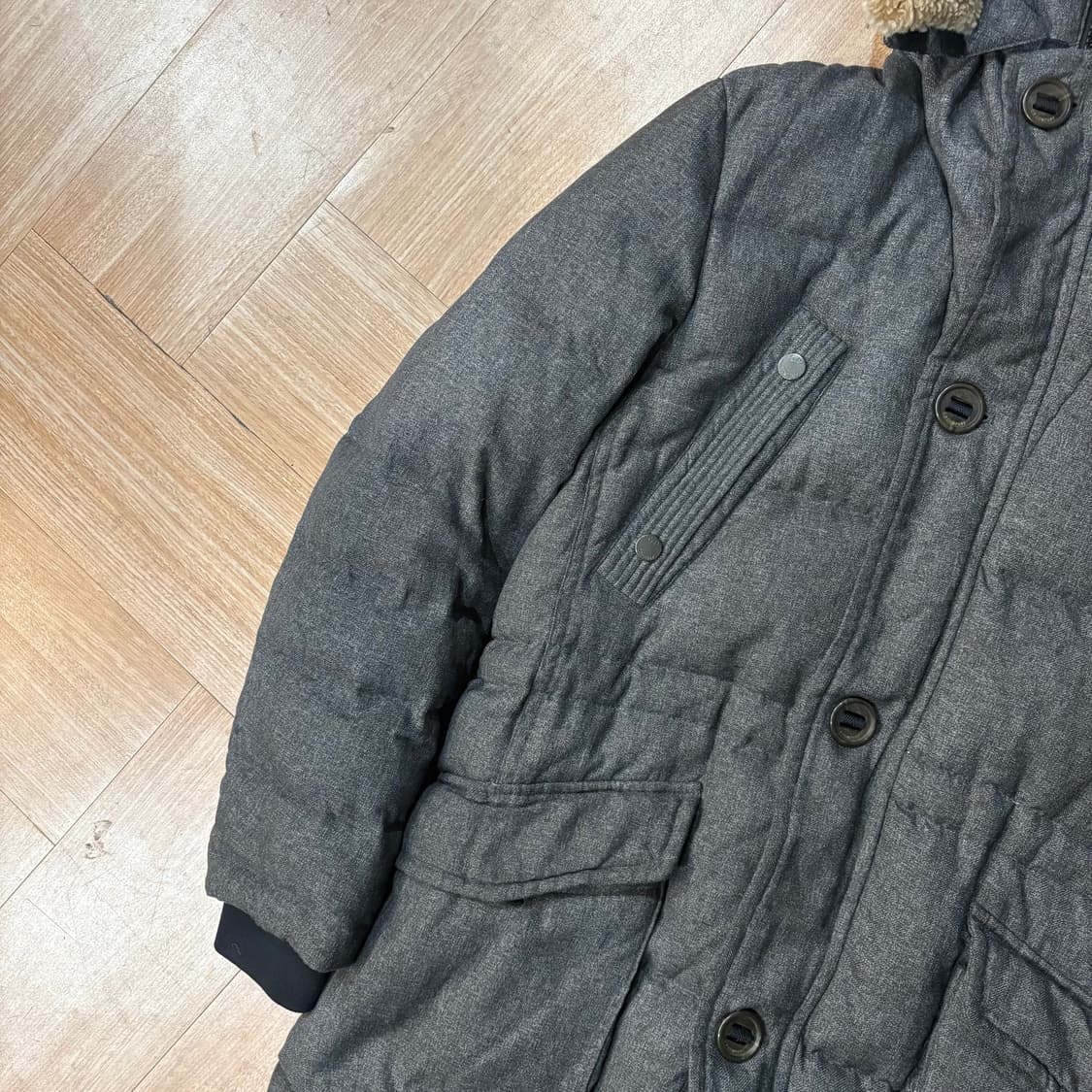 씨피컴퍼니 울 후디 노르지 고글 다운 파카 상품이미지3