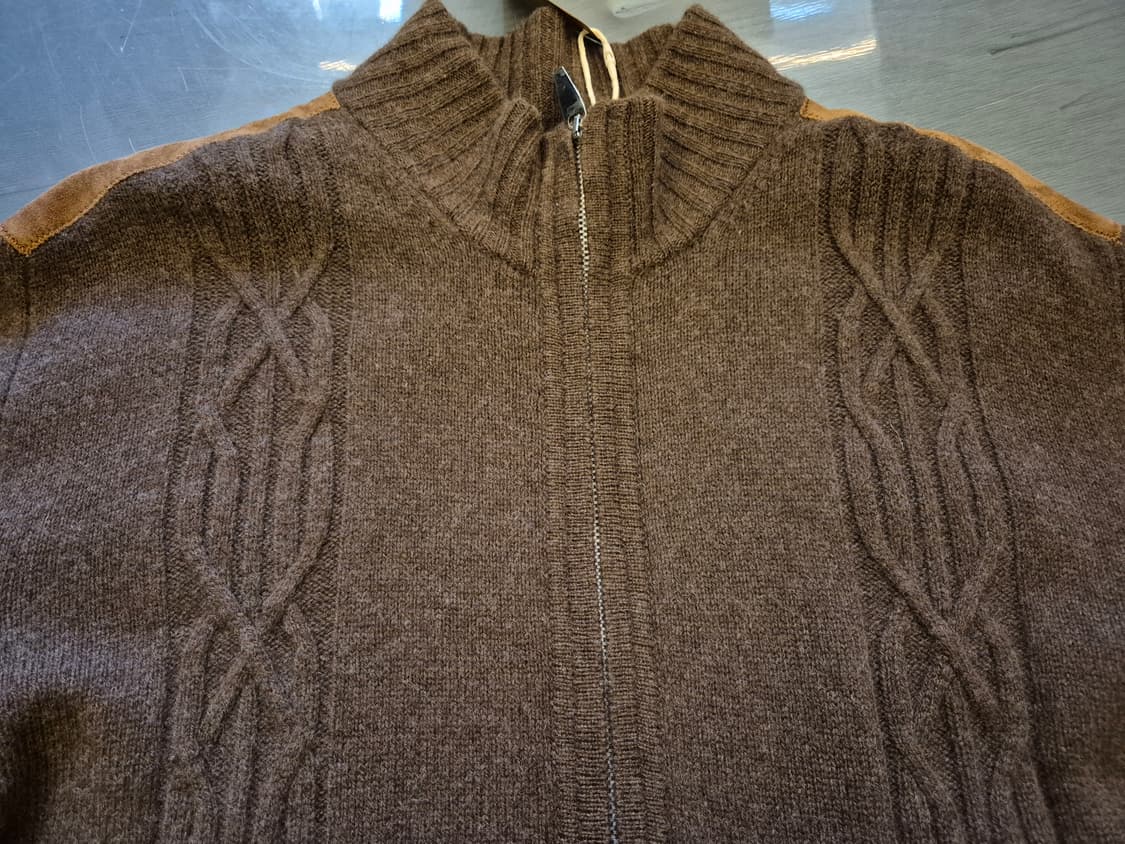 LANVIN 캐시미어 스웨이드 니트 짚업 상품이미지4