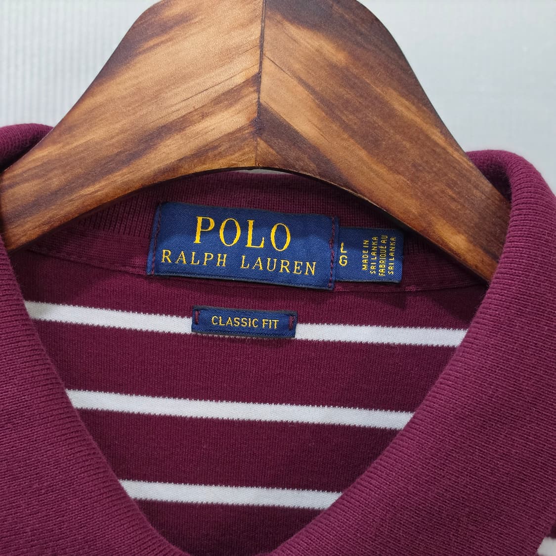 폴로 랄프로렌 스트라이프 반팔 카라티- L 상품이미지6