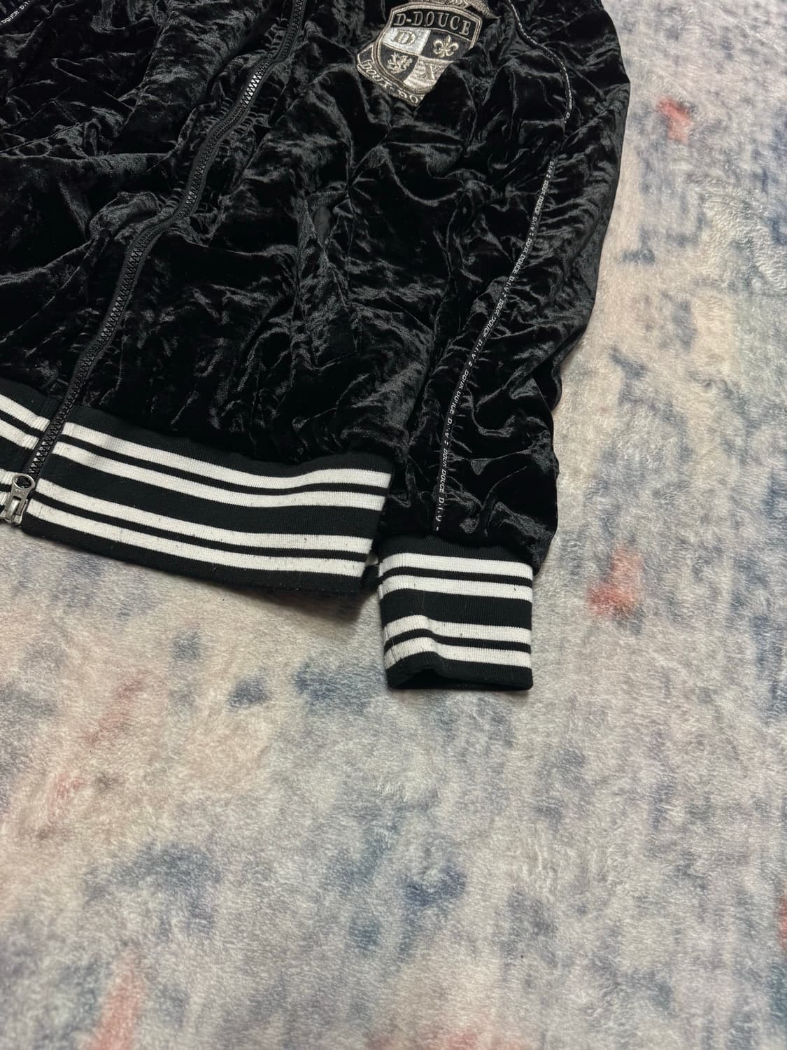 Doux douce 00s satin velour jacket 상품이미지6