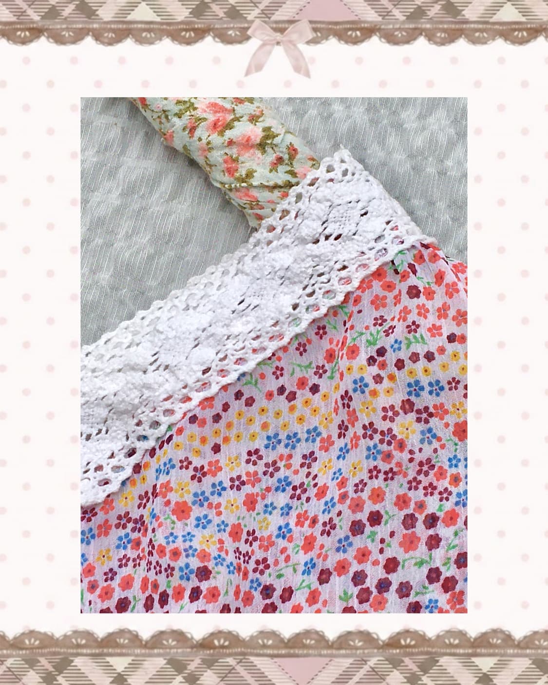 레이스 잔꽃 캉캉 원피스 상품이미지3