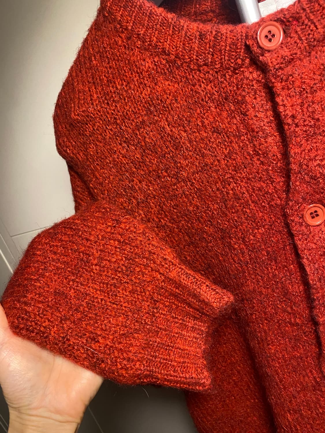 PARTIMENTO 레드 가디건 L 상품이미지3