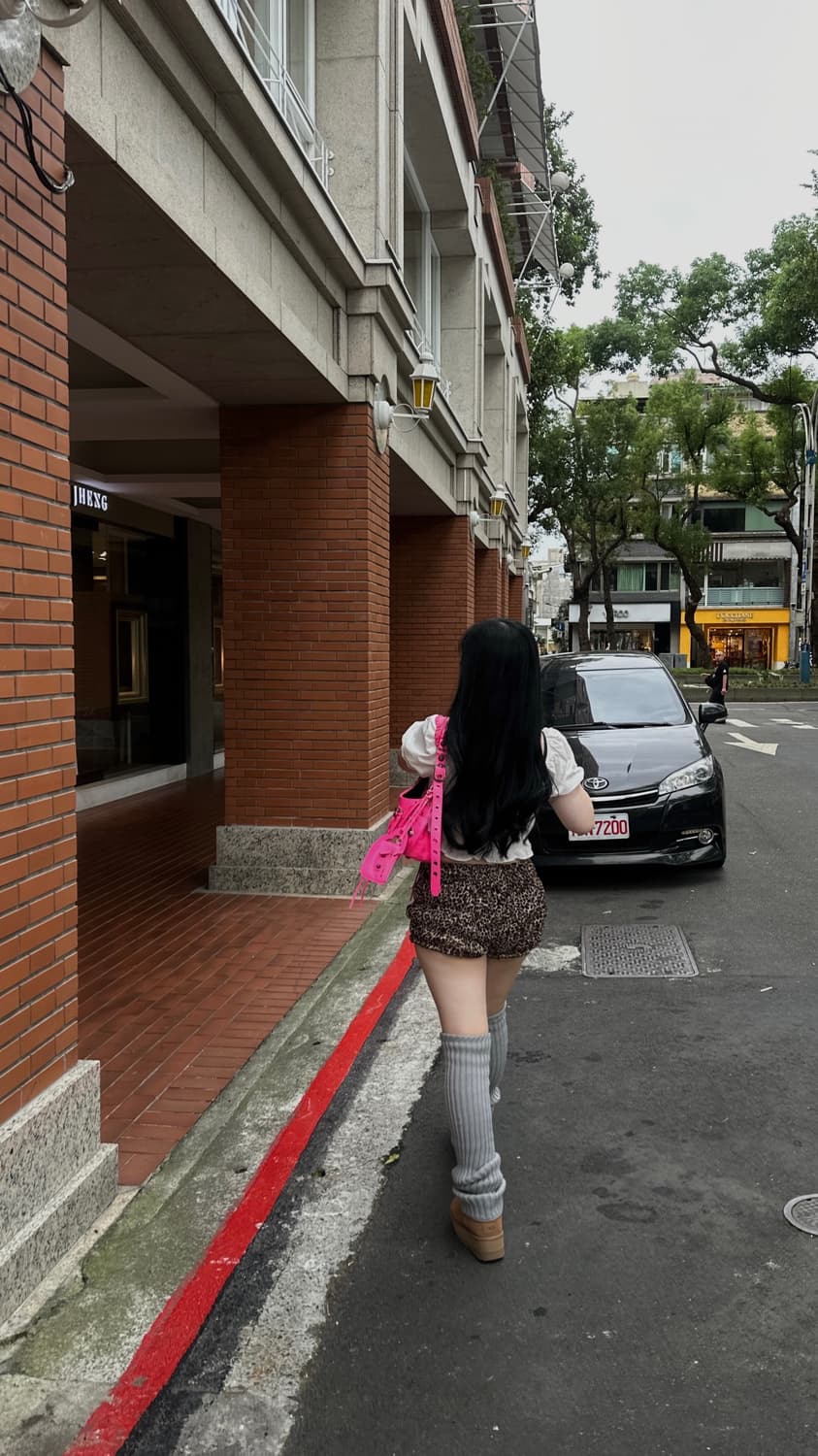 레오파드 셔링 팬츠 상품이미지2