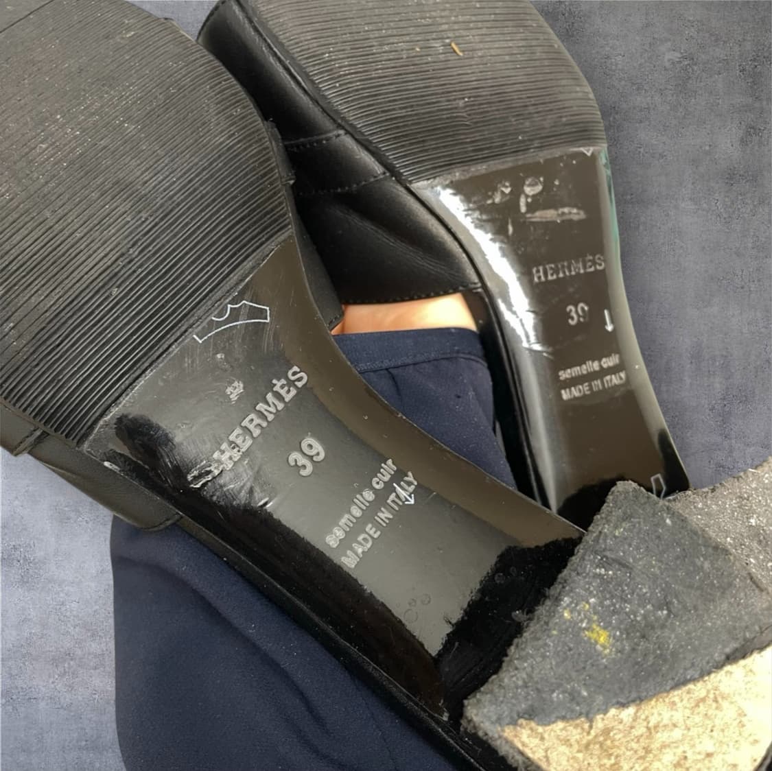 에르메스 HERMES 지지 gigi 50 켈리 버클 샌들 힐 39 상품이미지7