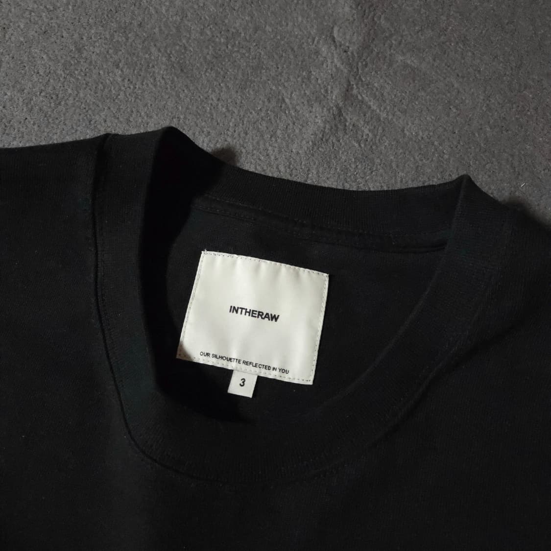 초판 인더로우 위클리 롱슬리브 3 블랙 상품이미지3