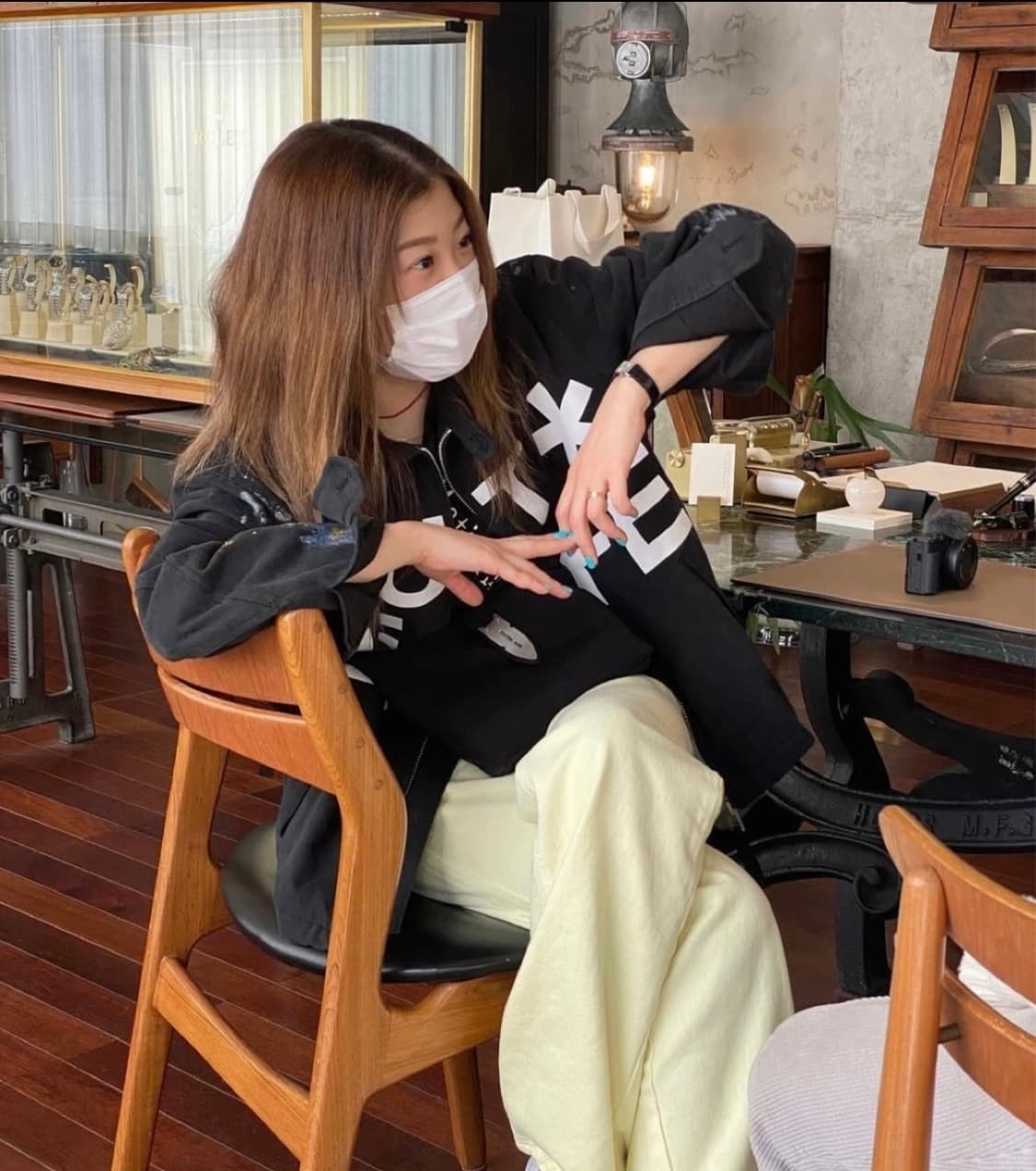 새상품)마뗑킴 레몬 베이지 데님 팬츠 청바지 다이닛 deinet 바지 상품이미지3