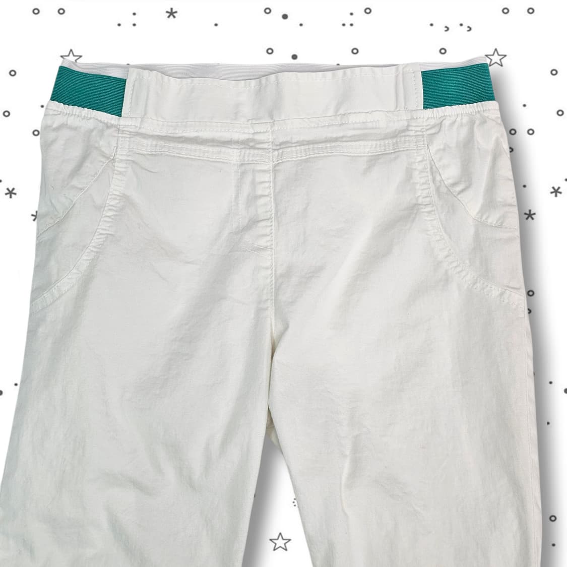 VTG 화이트 민트 카프리 팬츠 상품이미지3