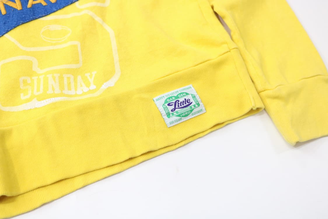 45rpm 빈티지 옐로우 아카이브 패치 & 그래픽 래글런 스웻셔츠 상품이미지8