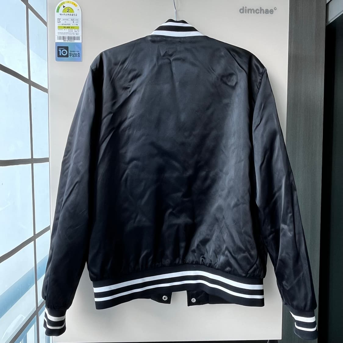 나이키 사틴 바시티 자켓 블랙 XL 상품이미지5